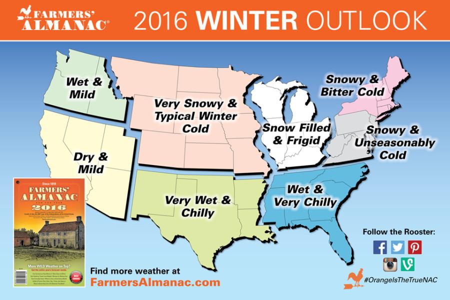 Winter 2016: El Nino vs. the Farmer's Almanac