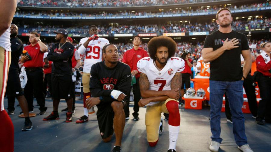 Kaepernick Leads Demonstration Calling Attention to Social Issues